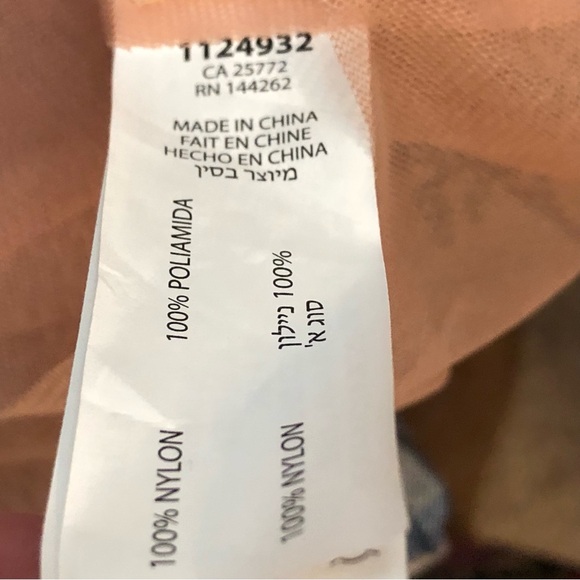 New DEX Floral Embroidered Pink Sheer Tulle Top S - Picture 7 of 7